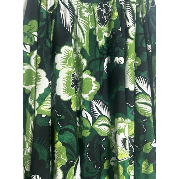 Cato Lime Green Paisley Floral Print Maxi Skirt Plus Size 18/20 - Picture 3 of 7